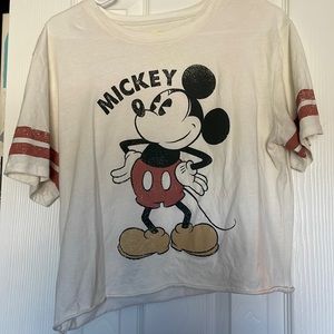 Cropped Beige Disney T-Shirt